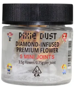 Pixie Dust Diamond Infused Flower 3.5g THCA Mini Joints  Tigers Blood